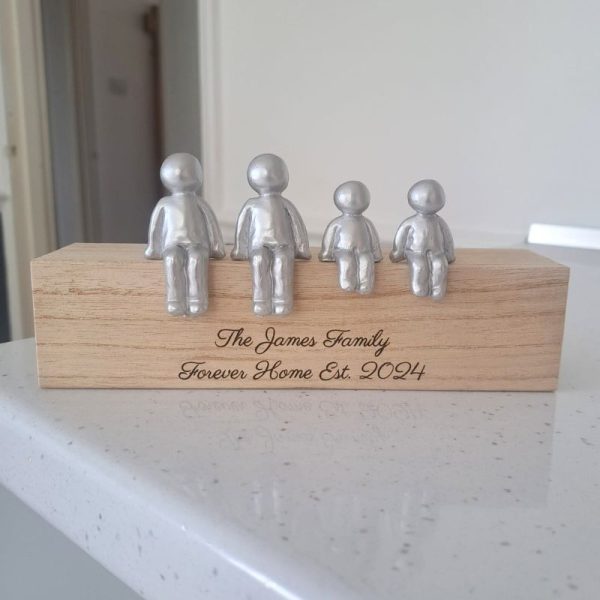 Personalised Choose Your Own Family Combination Sculpture Figurines Anniversary, Christmas, Fathers Day and Mothers Day Gift Idea Together We Make A Family Gifts