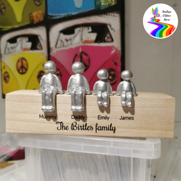 Together We Make A Family Gifts Wooden Block Stand And Sculpture Figurines Anniversary Gift Grandparents Family Gift Christmas Family Gift - Image 7