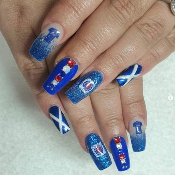 Rangers Football Club Nail Art Water Decals - Image 2
