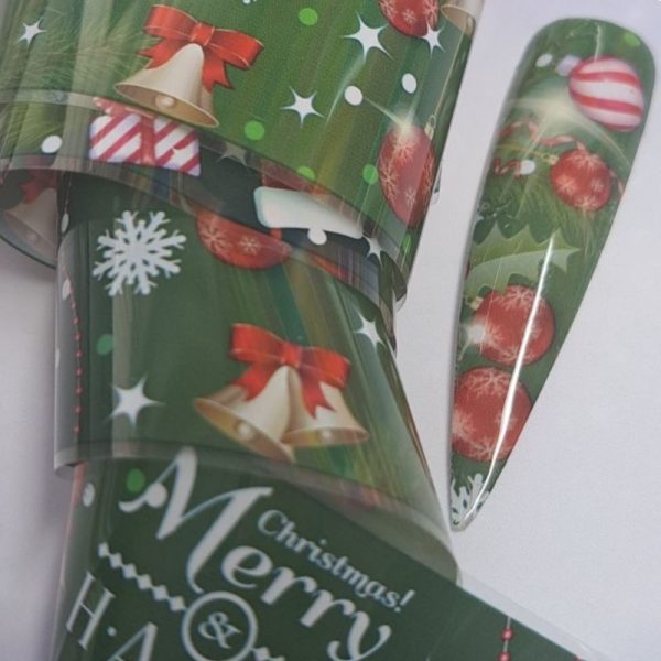 Bell and Bauble Christmas Transfer Foil Design 33