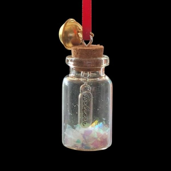 I Believe Bell I Believe In A Bottle I Believe Jingle Bell Gold Believe Jingle Bell Xmas Santa Bell Polar Express Bell - Image 2