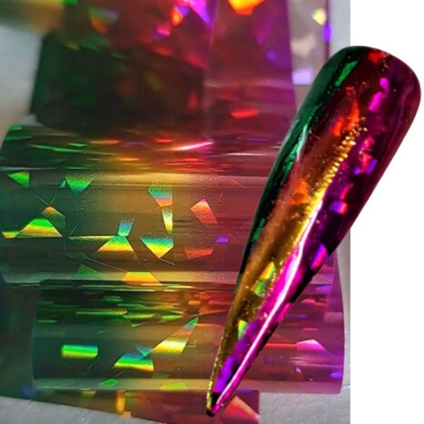 Multicoloured Pattern Nail Art Transfer Foil