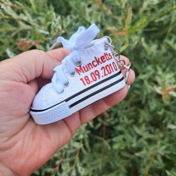 Converse Canvas Shoe Keyrings Personalised Converse Canvas Style Shoe Keychain - Image 11