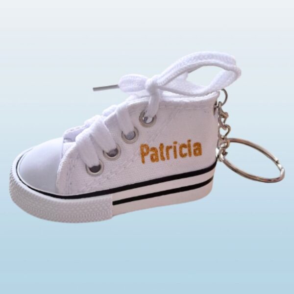 Converse Canvas Shoe Keyrings Personalised Converse Canvas Style Shoe Keychain - Image 12