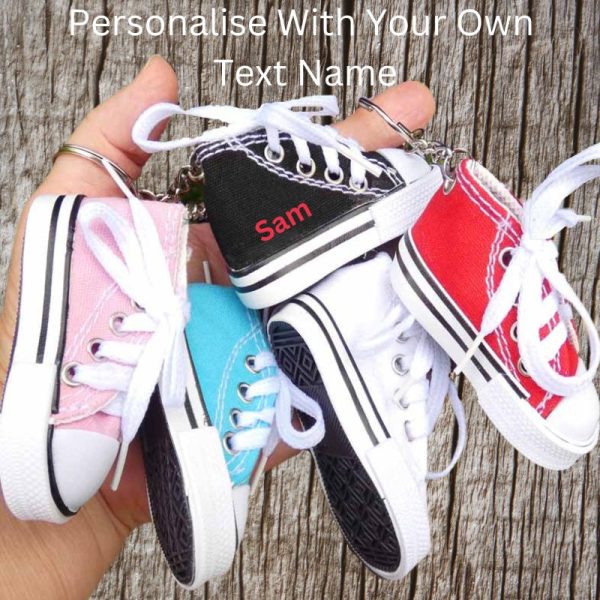 Converse Style Canvas Shoes Personalise With Your Own Text