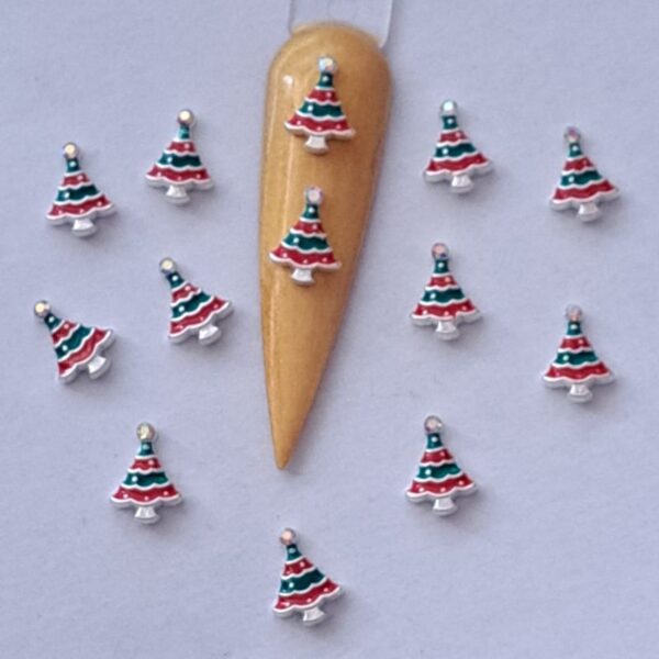Christmas 3D Crystal Christmas Tree Nail Art Charms x 1 Piece Design 51