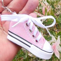Converse Canvas Shoe Keyrings Personalised Converse Canvas Style Shoe Keychain
