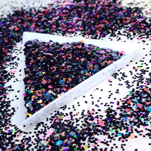 Cosmic Black Glitter Mix