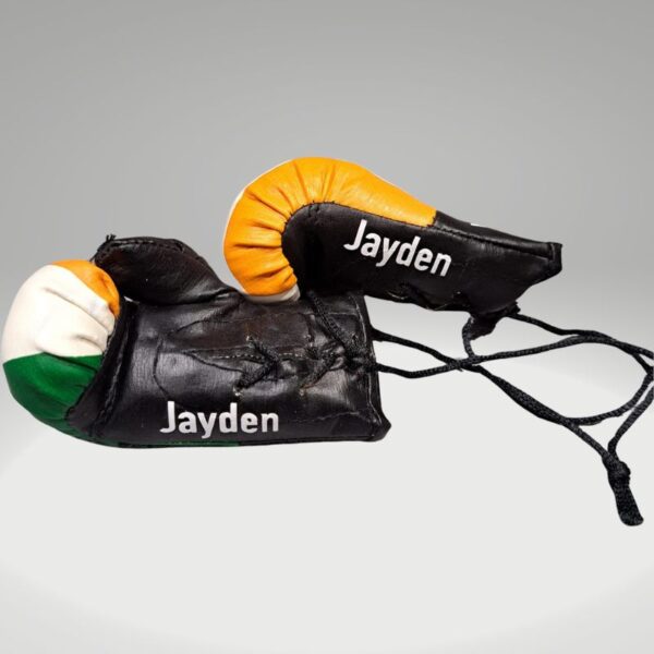 Personalised Indian Mini Boxing Gloves For Cars & Gifts Commemorative Boxing India Mini Boxing Gloves - Image 3