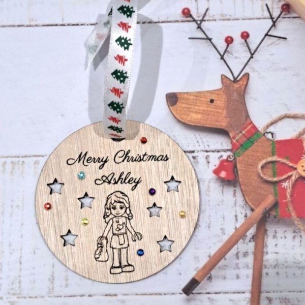 Lego Friends Wooden Bauble