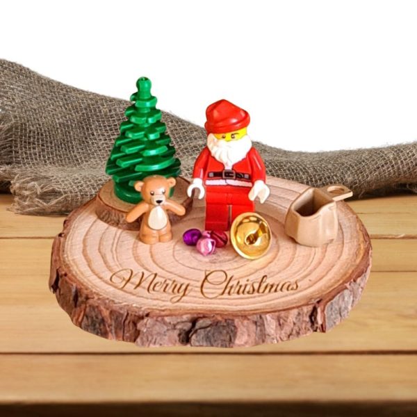 Lego Santa pink bells