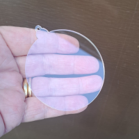 Clear Acrylic Christmas Bauble Blanks, Xmas Baubles Acrylic Blanks