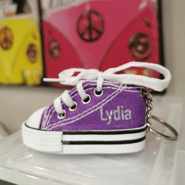 Converse Canvas Shoe Keyrings Personalised Converse Canvas Style Shoe Keychain - Image 13