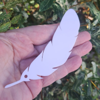 White Feather Acrylic Blanks