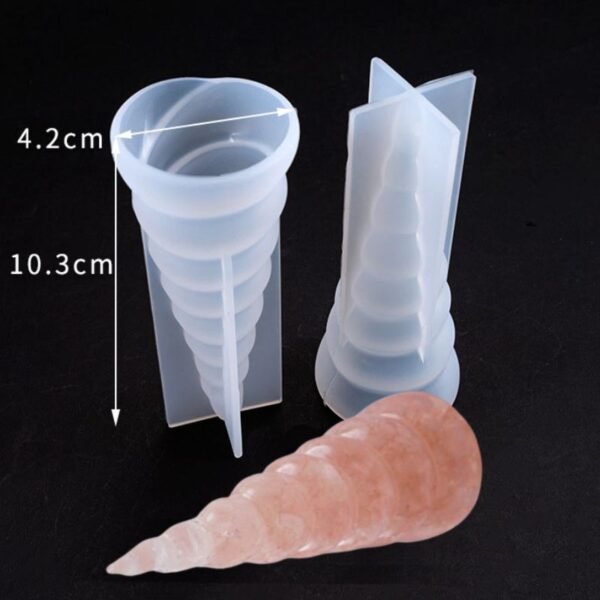 3D Unicorn Horn Silicone Mold Epoxy Resin