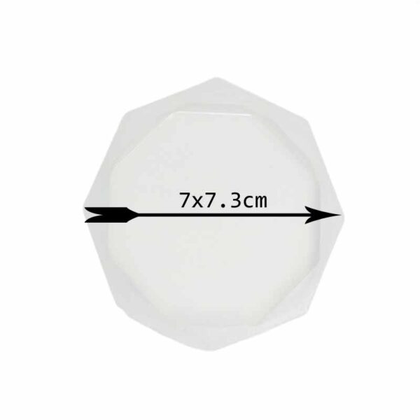 7x7.3cm Small Octagon 8 sided Silicon Resin Mold