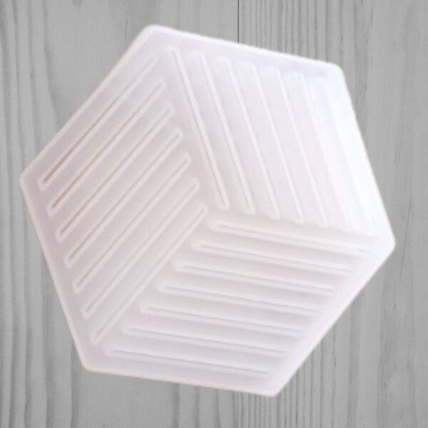 Hexagon Coaster Epoxy Resin Mould Concrete Pattern Effect Hexagon Concrete Pattern Resin Mold - Image 3