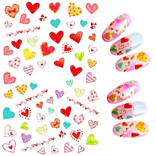 Valentine Nail Art Stickers Design 3032