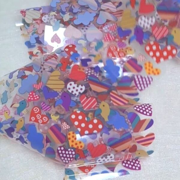 Valentines Nail Transfer Foil Design 13