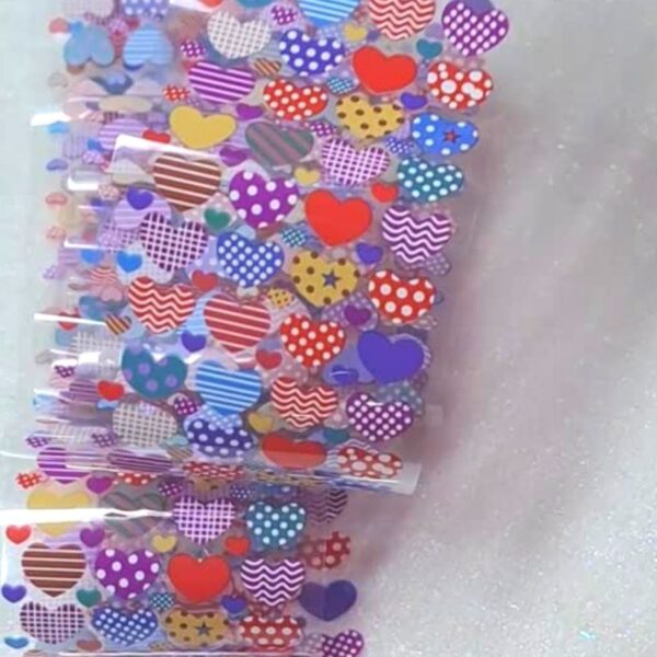 Valentines Nail Art Transfer Foil Design 14 - Image 2