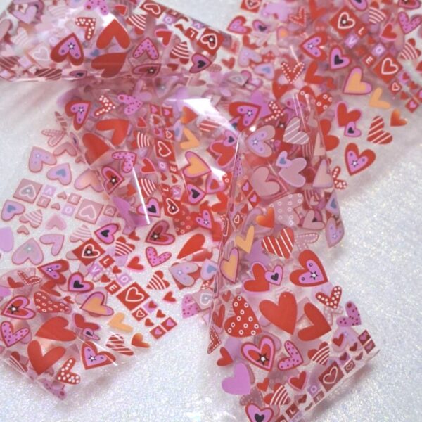Valentines Nail Transfer Foil Design 15