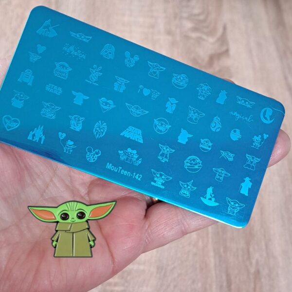 Baby Yoda Nail Stamping Plate 142 - Image 2