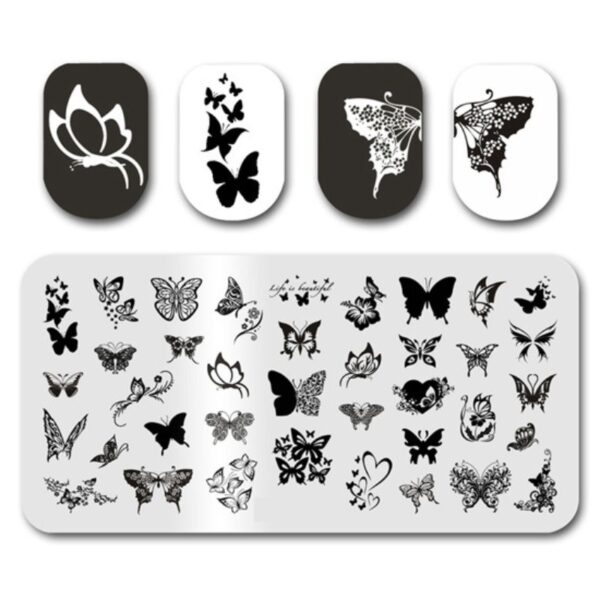 Butterfly Stamping Plate 035