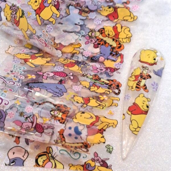 Disney Winnie The Pooh And Friends Nail Transfer Foil Design 2