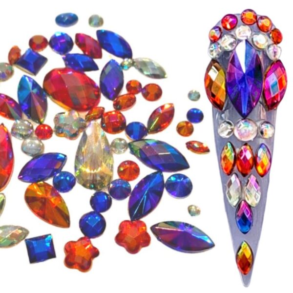 Kings Coronation Nail Art Acrylic Jewel Gems