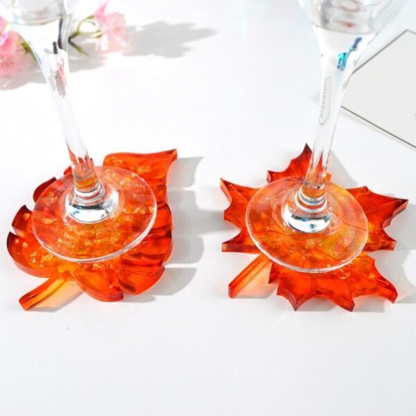 Leaf Shape Silicone Mold, Palm Leaf Silcone Resin Mould, Maple Leaves Shape Silicone Mould, Tropical Leaves Coaster Molds - Image 4
