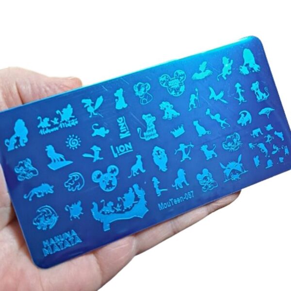 Lion King Nail Stamping Plate 087 - Image 2