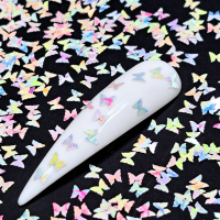 Pastel Butterfly Glitter Shapes