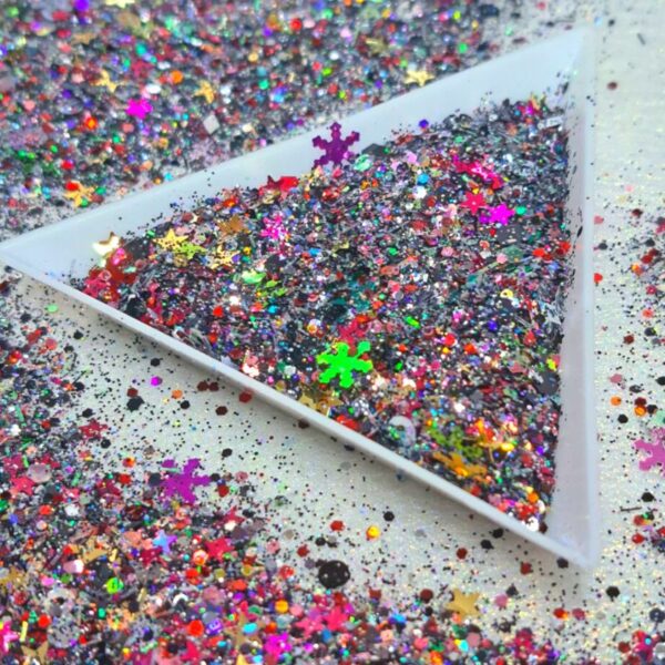 Christmas Multi Mix Colour 9 Glitter Mix 20g Pack Size