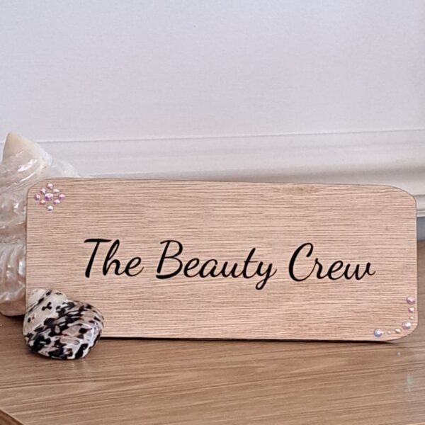 Business Logo Signs Nail Artist Logo Signs Nail Tech Props Personalised Nail Display Signs Customised Wooden Plaque Signs Crystal Signs - Image 4