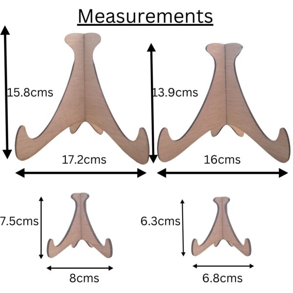 Display Stands Product Stands Mini Easel Stands Wooden Display Stands Craft Stands Mini Wooden Advertising Stands - Image 2