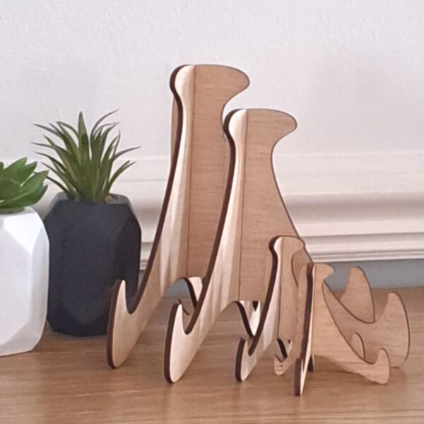 Display Stands Product Stands Mini Easel Stands Wooden Display Stands Craft Stands Mini Wooden Advertising Stands - Image 3