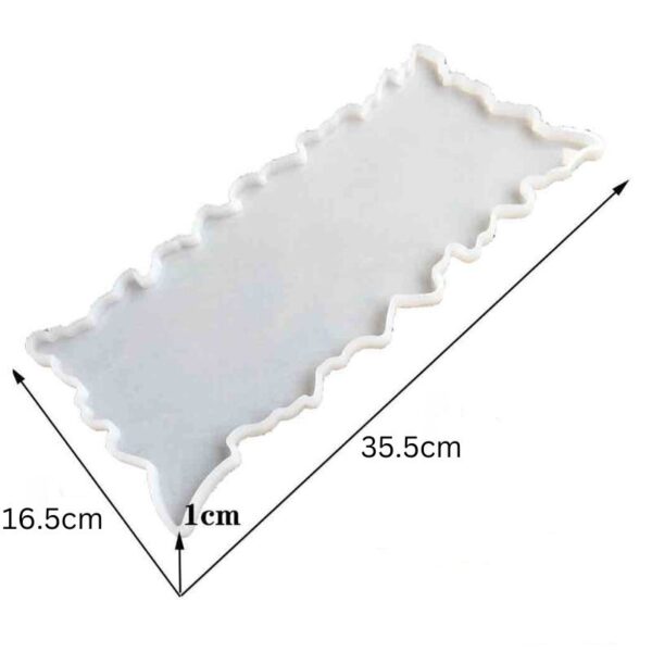 Irregular Rectangle Large Resin Coaster Silicone Mold DIY Crafts Desktop Tray Making Resin Tray Mould - Image 2