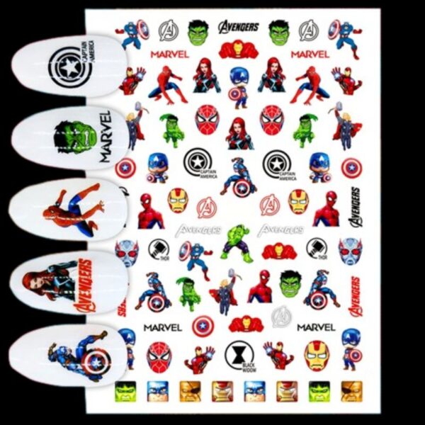 Marvel Super Heroes Nail Stickers