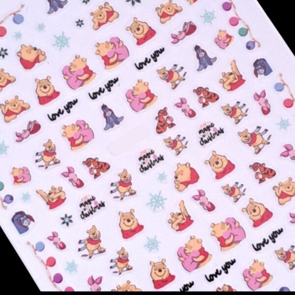 Disney Winnie The Pooh Nail Art Stickers Design 120 - Image 2