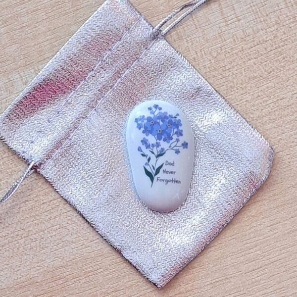 Bereavement Dad Pocket Hug Pebble Family Loss Gift Father Keepsake Memorial Gift Memory Pebble Dad Memory Pebble - Image 2
