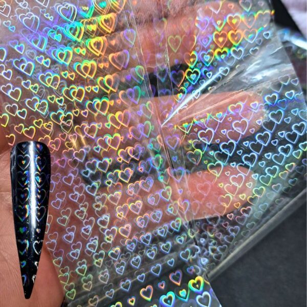 Holographic Hearts Transfer Foil