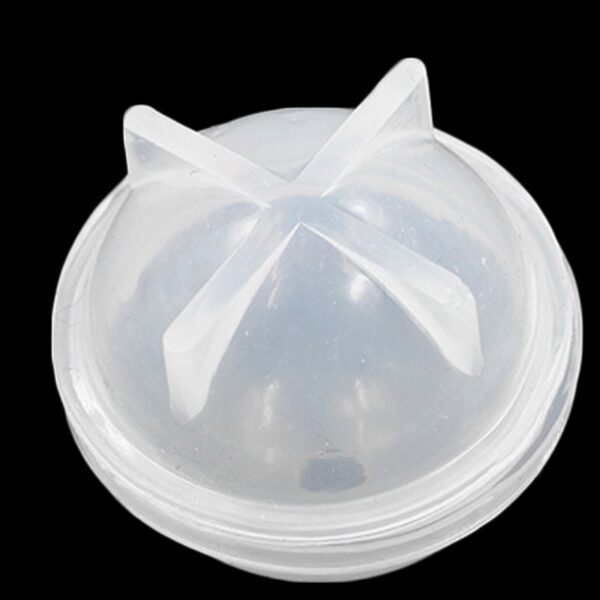 Silicone Resin Ball Mould Large 6cm x 6cm Resin Art 3D Art Sphere Resin Mold Sculpture Making Craft Supplies - Image 2