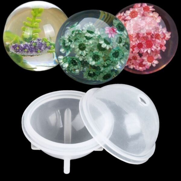 Large Silicone Resin Ball Mold 6cm Resin Art 3D Art Resin Mould Sculpture Making Craft Supplies