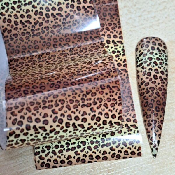 Leopard Print Nail Transfer Foil