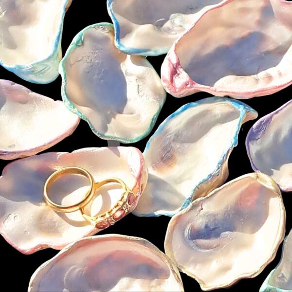 Oyster Shell Wedding Favours Craft Decoration Trinket Dish Gift Decorated Oyster Shells Beach Shells - Image 3