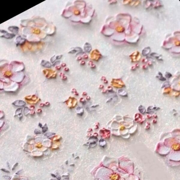5D Flower Nail Art Stickers Design 827 - Image 2