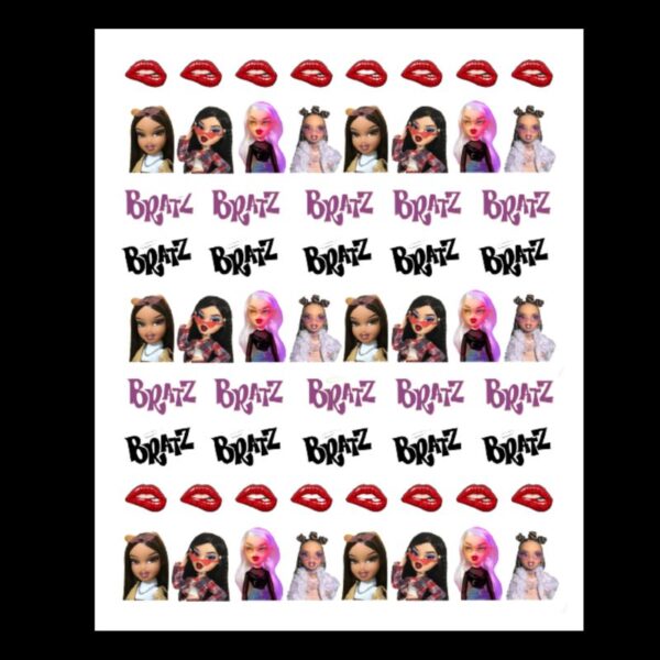 Bratz Nail Art Water Decals Design 1