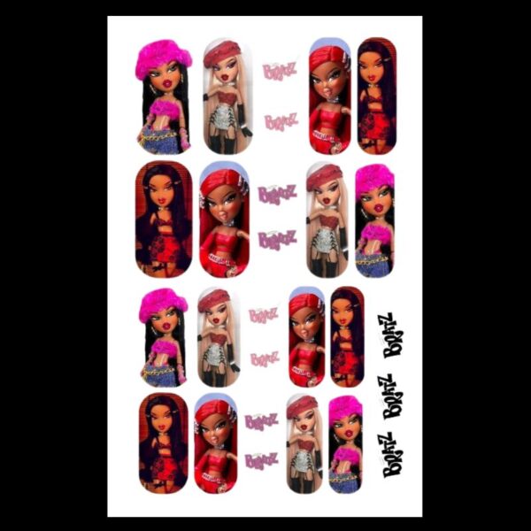 Bratz Nail Art Water Decals Design 2