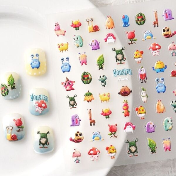 5D Disney Monster Friends Nail Art Stickers Design 203 - Image 3