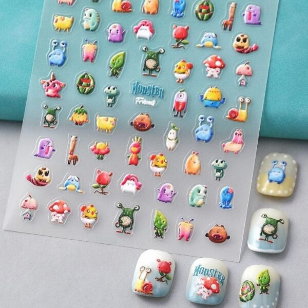 5D Disney Monster Friends Nail Art Stickers Design 203 - Image 2